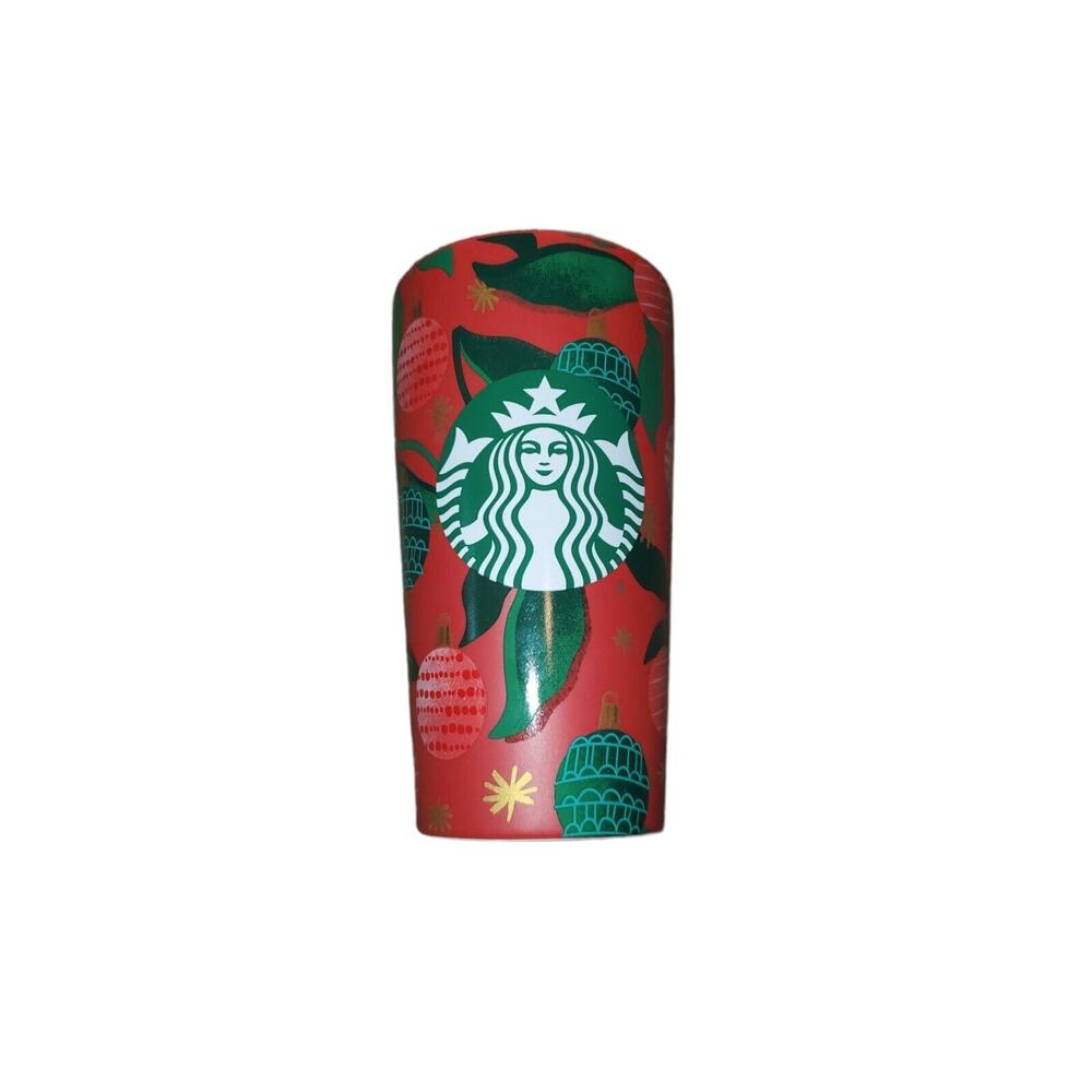 STARBUCKS Ceramic Holiday 2019 Travel 12oz Tumbler Mug without lid EUC